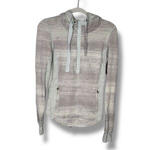 Lululemon Hoodie Sweatshirt Full‎ Zip Gray Women's Size 4